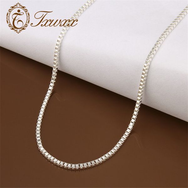 

superfine clasp style fashion necklace personality minimalism chain silver necklace for men and women