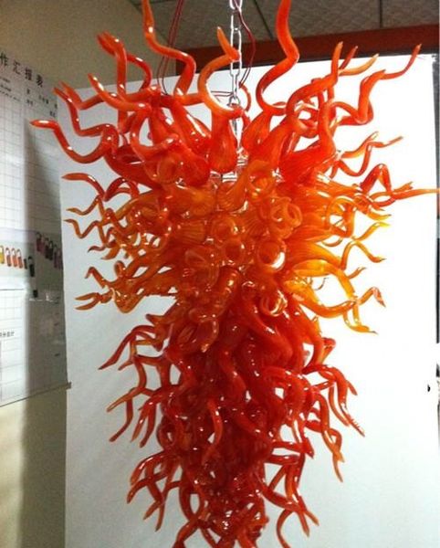 

orange dream hand blown glass chandelier modern led chandelier pendant light for living room bedroom restaurant l lights