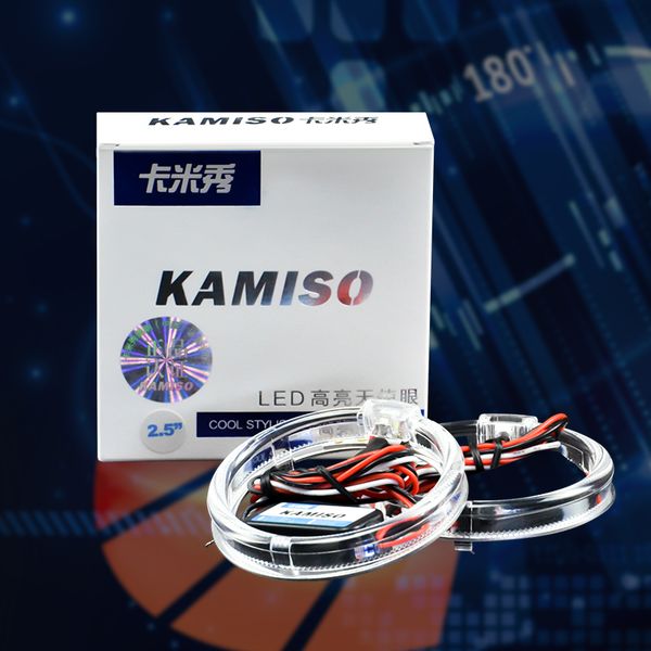 

kamiso car angel eyes led car guilding light ring led angel eyes headlight drl daytime running light for auto motorcycle 12v