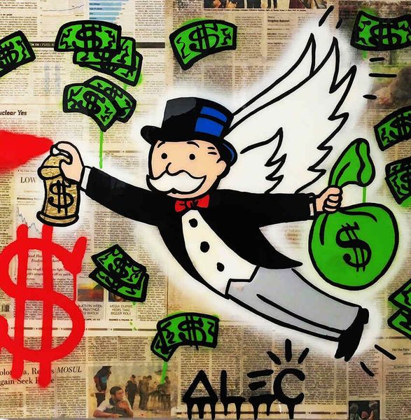 

алек монополия промывка мозгов бански картина маслом на холсте граффити искусство home decor wall art picture высококачественные ручная росп