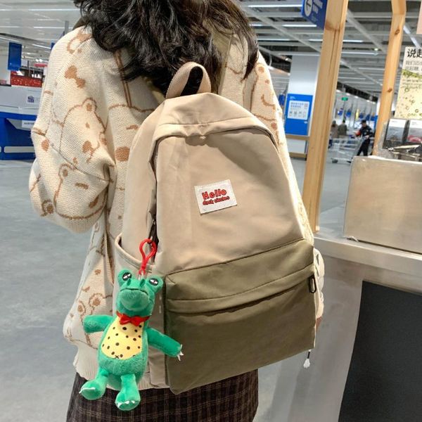

student girl kawaii backpack harajuku nylon women school bag female book cute backpacks ladies vintage bags fashion