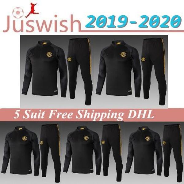 

2019 inter milan aining suit icardi nainggolan training suit 19 20 palacio candrevr long sleeve tracksu mayorista, Black;red