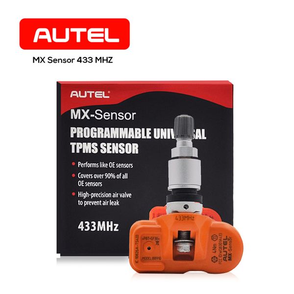 

autel mx- sensor 433mhz tpms sensor relearn for tyre pressure monitor universal programmable for cars