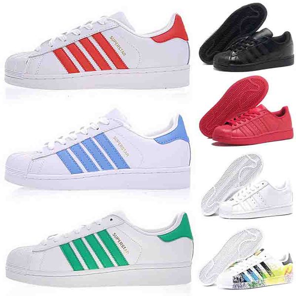

fashion brand stan smith superstars mens casual shoes super star 80s triple white black womens girls Pride flats leather designer sneakers