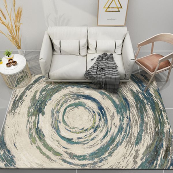 

nordic living room carpet rectangular style bedroom living room creative circle home non-slip mat