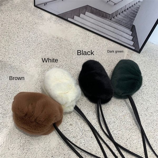 

plush mini hair fashion wild cute small clip bag female handbag can put a small mobile phone women handbags