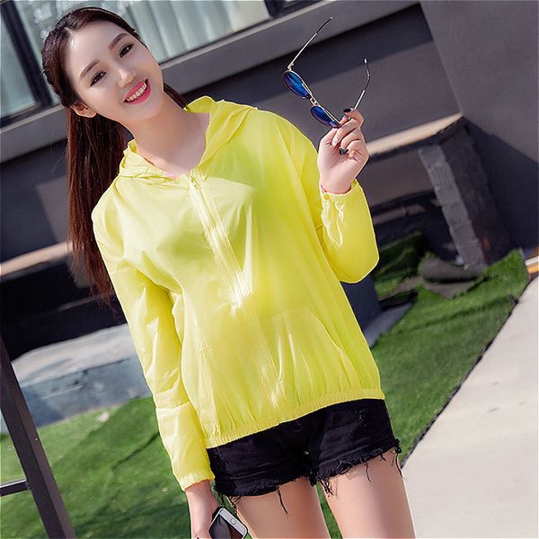 

31 color women sports running sunscreen jacket thin section printing wild casual slimming anti-uv hooded baseball uniform jacket, Black;brown