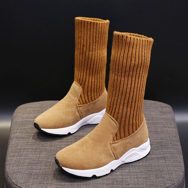 

2019 socks shoes warm fashion designer shoes black brown grey 3 colors athletic trainer sneaker size36-39 lll