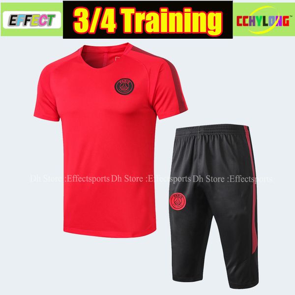 

2018 2019 PSG jordam Short sleeve training suit MBAPPE CAVANI tracksuit 18 19 maillot de foot Paris 3 4 pants football uniform sports