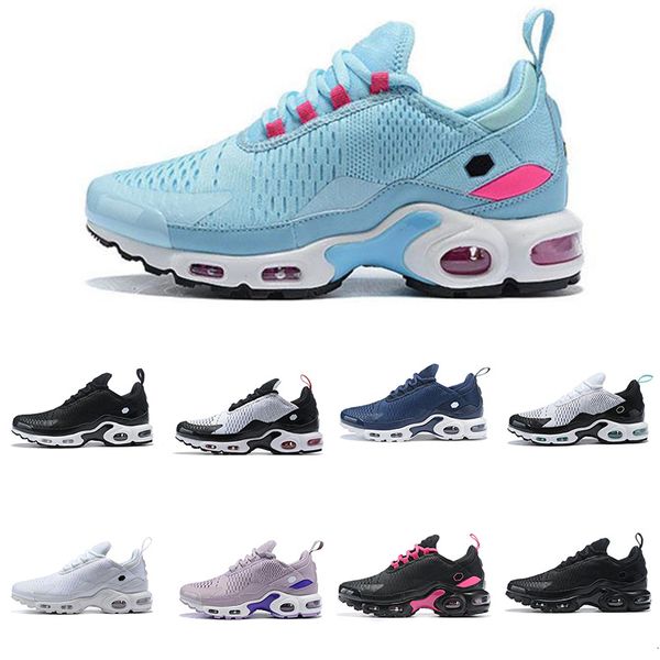 

tn плюс мужчины женщины кроссовки розовый тройной черный желтый открытый обучение спортивные мужские кроссовки zapatos кроссовки размер 36-4, Black