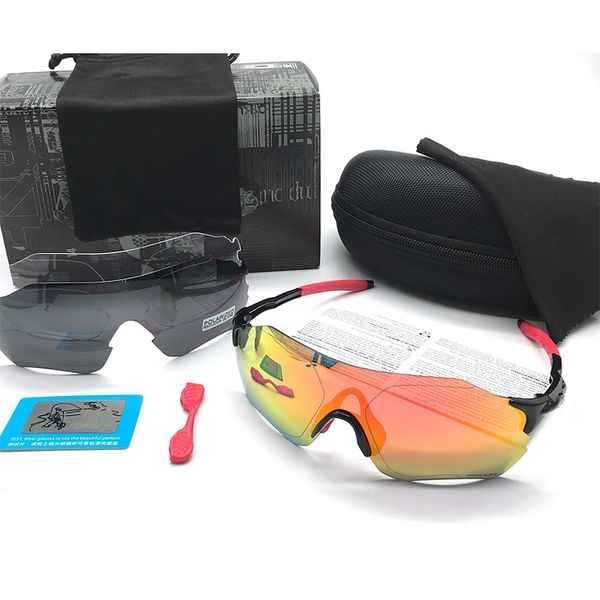 

polarized bike glasses 3 lens men women uv400 cycling sunglasses outdoor riding running goggles mtb bicycle eyewear fietsbril