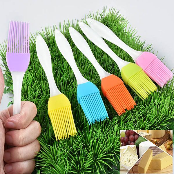 

Silicone butter bru h bbq oil cook pa try grill food bread ba ting bru h bakeware kitchen dining tool 100pc lot