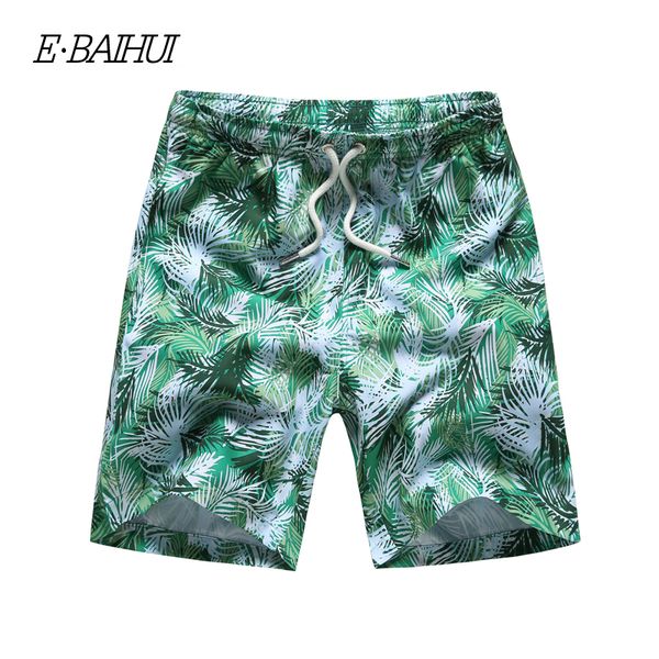 

e-baihui holiday style 2019 new summer style men beach shorts men short print pants causal shorts short tracksuit pants dk002, White;black