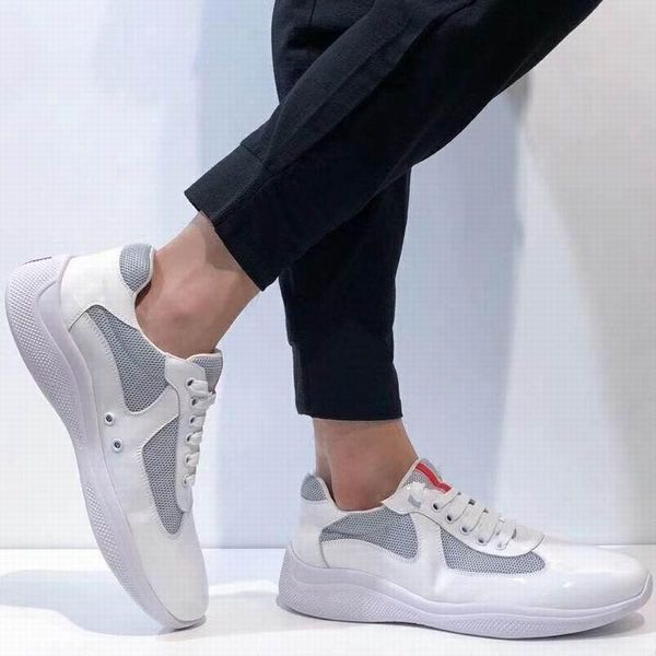 

italian new mens red casual comfort shoes british designer man leisure shoes shiny patent leather with mesh breathable shoes zapatos l14, Black