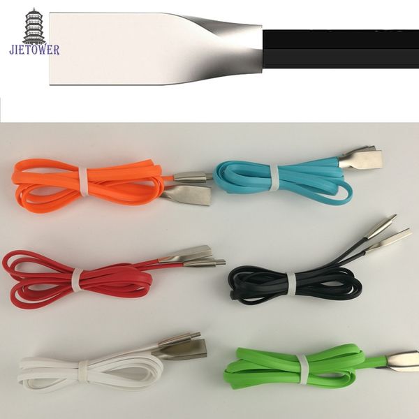 

500pcs/lotcharger cable 3d zinc alloy fast charging data sync micro usb/type-c ucbc cable for huawei xiaomi htc