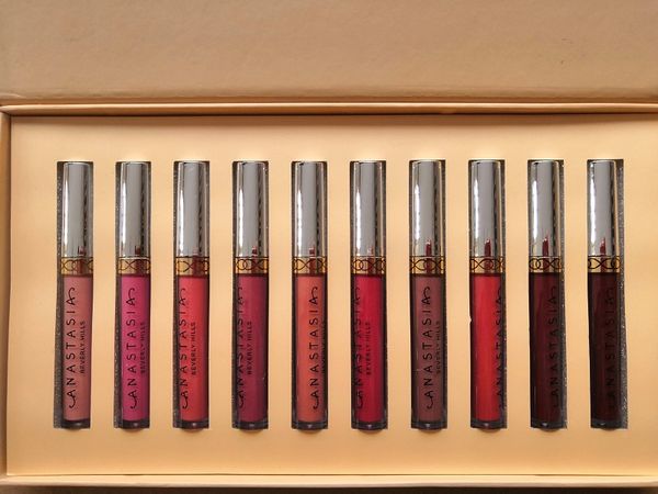 

brand new 12pcs/set liquid lipstick 12 piece collection long lasting lipstick makeup lip gloss sets