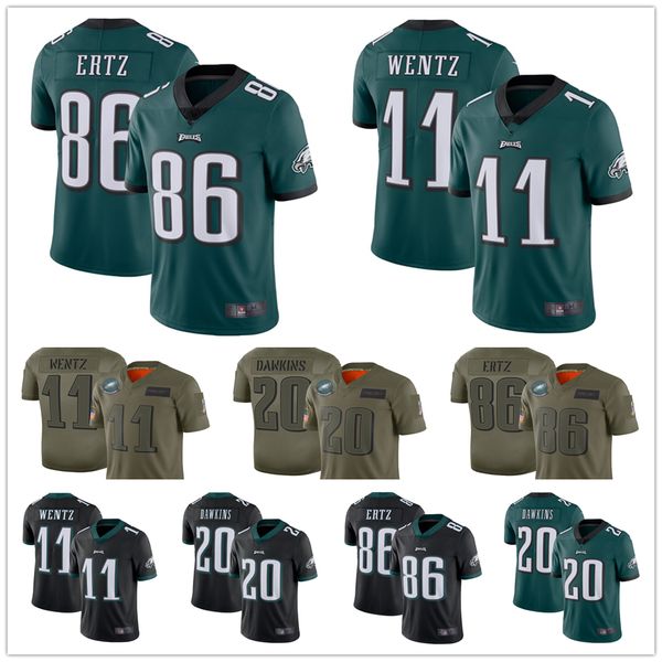 

philadelphia jersey eagles 11 carson wentz 10 desean jackson 20 brian dawkins 86 zach ertz men 26 miles sanders women youth football jerseys, Black;blue