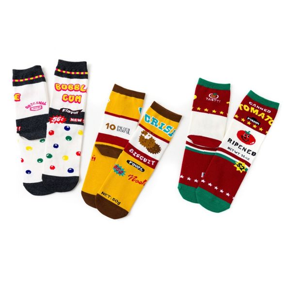 

street fashion socks hip hop middle tube skateboard harajuku skate socks stockings japanese crew, Black