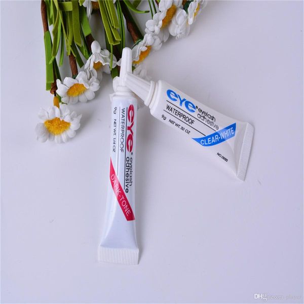 

водостойкие клеи для ресниц (клей) 9g white / black make up tools professional