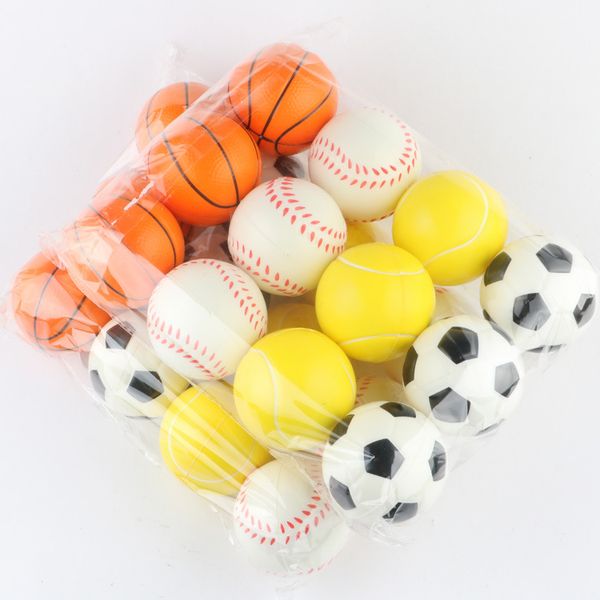 Compre Nueva Pelota De Esponja De Béisbol De Fútbol De Baloncesto De Juguete De Bolas De Espuma De Espuma De PU Suave Descompresión Juguetes Novedad Deporte Juguetes Para Niños T2G5033 A $0.05