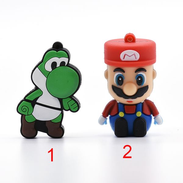 

cartoon animal pen dinosaur haped usb flash drive 8gb 4gb 16gb 32gb 64gb mario memory stick u disk pendrive