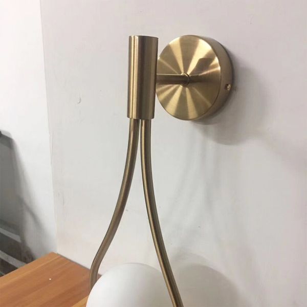 

modern glass wall lamp gold led wall light fixtures for home decor bedroom bathroom mirror lights nordic indoor luminaire e14