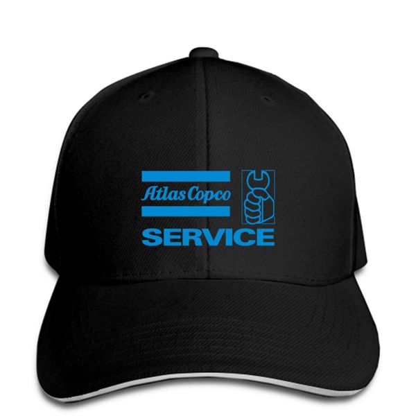 

baseball cap logo atlas copco service logo hat peaked cap, Blue;gray