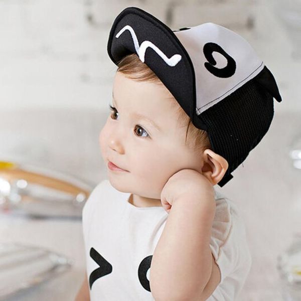 

детский вс hat cute kids унисекс 1-2 лет ребенок hat summer mesh soft брим отбортовки вс бейсболке летний лагерь подарки, Yellow