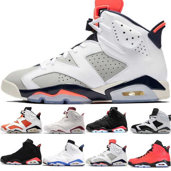 

new bred men basketball shoes 6 6s tinker unc black cat white infrared red carmine toro mens trainer sport sneaker size 41-47