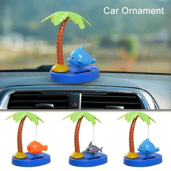 

tropical fish series car ornament solar powered dancing shaking head cartoon animal doll automobile cute decoration car-styling