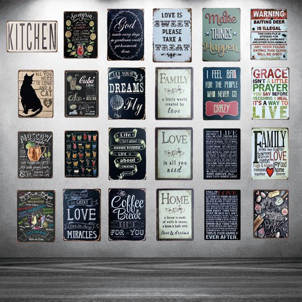 

tin sign family dad mom metal poster bar decor shabby chic metal sign wall art metal plate mom cave crafts wall sticket ing