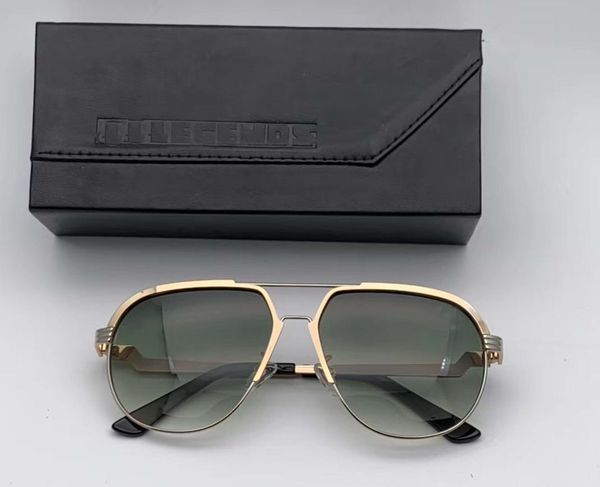 

legends 9083 sunglasses gold-brown/green gradient lenses 62mm sonnenbrille fashion designer sunglasses gafas de sol new with box, White;black