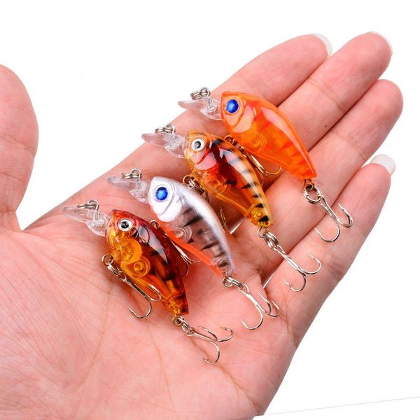 

fishing minnow lure artificial bait with treble hooks plastic hard bait fishing tackle