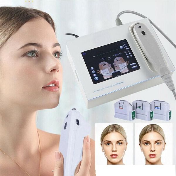 Machine portative MINI HIFU à ultrasons focalisés de haute intensité, Anti-âge, raffermissement de la peau, élimination des rides pour le lifting du visage et le salon de beauté du corps