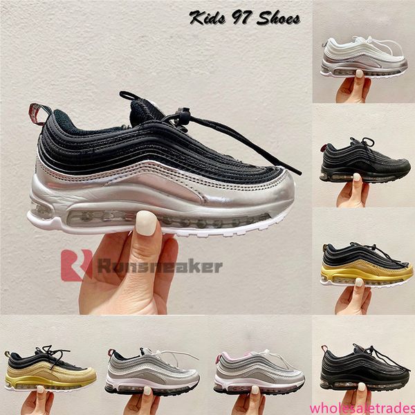 

utility kids running shoes cool grey oreo classic s og silver bullet black golden baby boys girls toddlers children walking sneakers