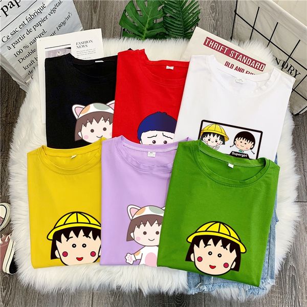 

2020 short-sleeved loose fashionable 2020 women's short-sleeved t-shirt t-shirt women's loose fashionable, White