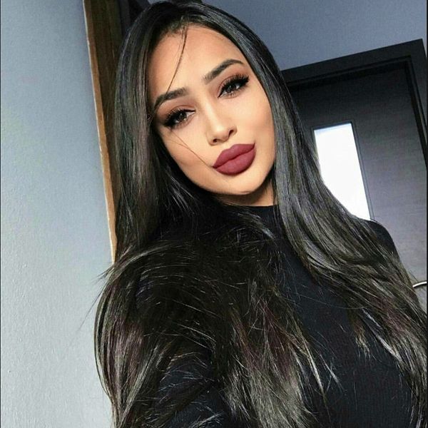 

straight lace front human hair wig hd pre plucked undetectab dream hd lace frontal wig 13x4 bleached knots for women lace wigs, Black