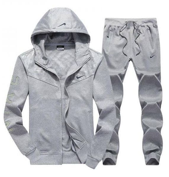 

men's casual sports suit designer suit new sports sweater fashion baseball collar long-sleeved jacket men's spring sports sui, Gray