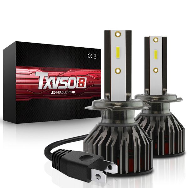

2pcs car headlight h7 led h11 led h1 9005 9006 9012 100w 28000lm 6000k 12v 24v auto headlamp fog light bulb car styling