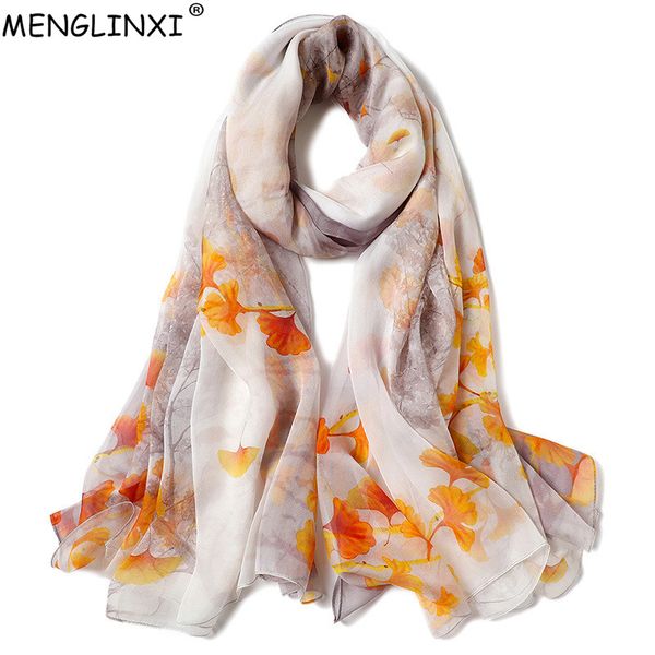 

2019 new thin gauze 100% silk scarf pure silk spring scarf shawl natural for women fashion luxury scarves wraps