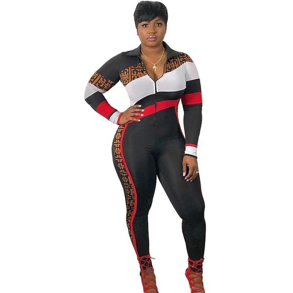 

весна осень женщины комбинезон отложной воротник полосатый длинные брюки боди высокая талия активный комбинезон комбинезоны, Black;white