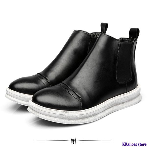 

men boots spring genuine leather fishing fashion work male boots #mxz811662, Black