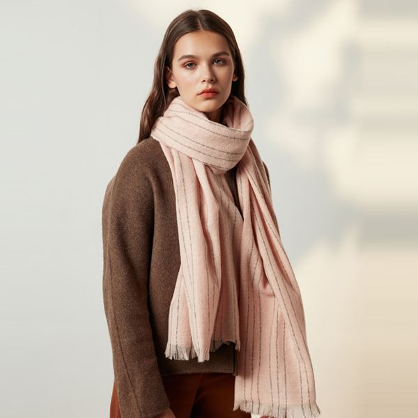 

wool scarf for women fashion stripes plaid pashmina ring scraves 4colors beige,blue,pink,grey wool scarves sale, Blue;gray