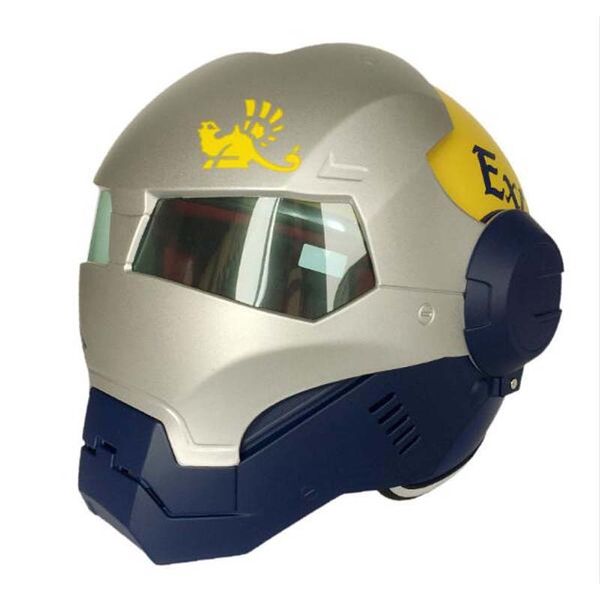 

masei 610 personalise flip up motorcycle iron man helmet,motorbike motocross 3/4 open face mask warrior helmet size m l xl xxl
