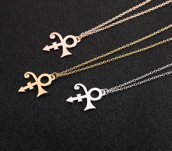 

30 little prince guitar memorial love symbol music necklace le petit prince rogers nelson artist singer necklace for women, Silver