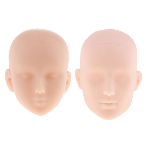 

2x 1:6 action figure doll head reference makeup practice general