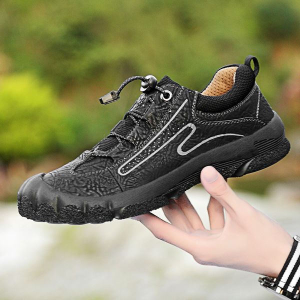 

men trekking hiking shoes outdoor hunting shoes breathable waterproof antiskid jogging athletic sports sneakers male