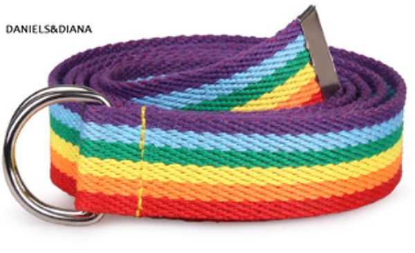 

new trendy rainbow colors exquisite waist belt for women lady pretty canvas thin skinny waist belt dress accessory, Black;brown