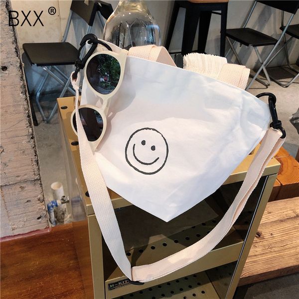 

bxx] crossbody bags for women 2020 spring casual canvas bag exquisite lovely smiling face letter handbag daliy package hk715
