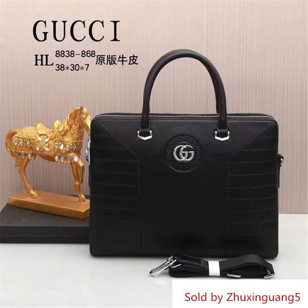 

Brand new de igner luxury men briefca e men de igner bu ine men tote bag genuine leather me enger bag office houlder lapca e